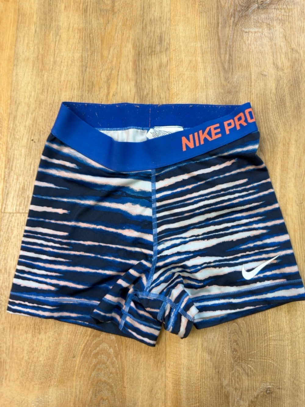 Nike Blue & Light Pink Abstract Performance Shorts
